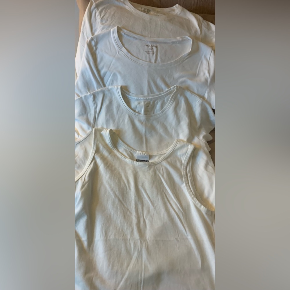White tank top lot